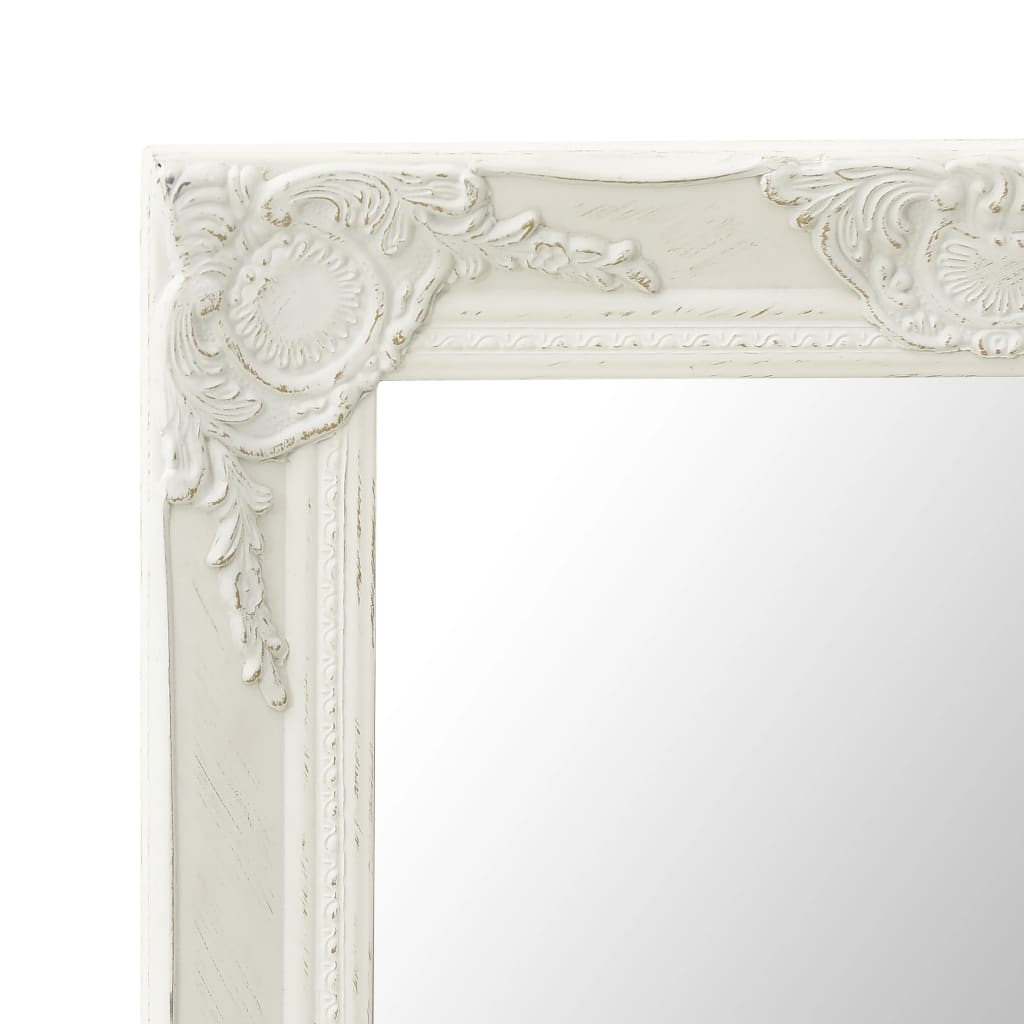 vidaXL Wall Mirror Baroque Antique Hanging Wall Mirror for Bedroom Living Room