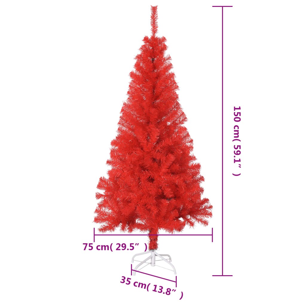 vidaXL Christmas Tree Holiday Decoration Artificial Xmas Tree with Stand PVC