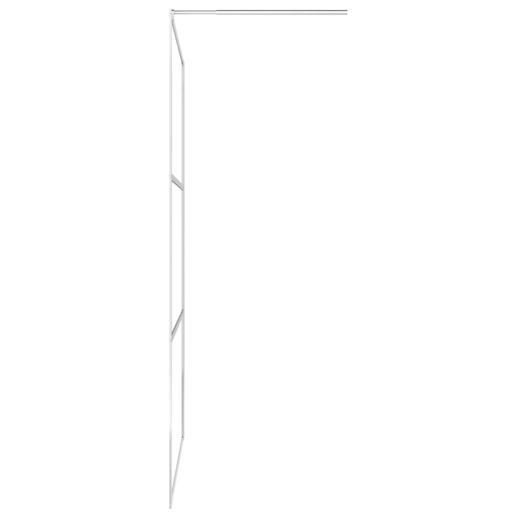 vidaXL Walk-in Shower Wall with Half Frosted ESG Glass 45.3"x76.8"