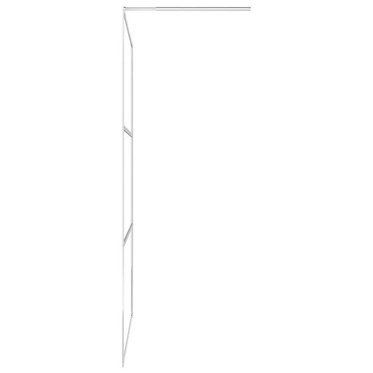 vidaXL Walk-in Shower Wall with Half Frosted ESG Glass 45.3"x76.8"
