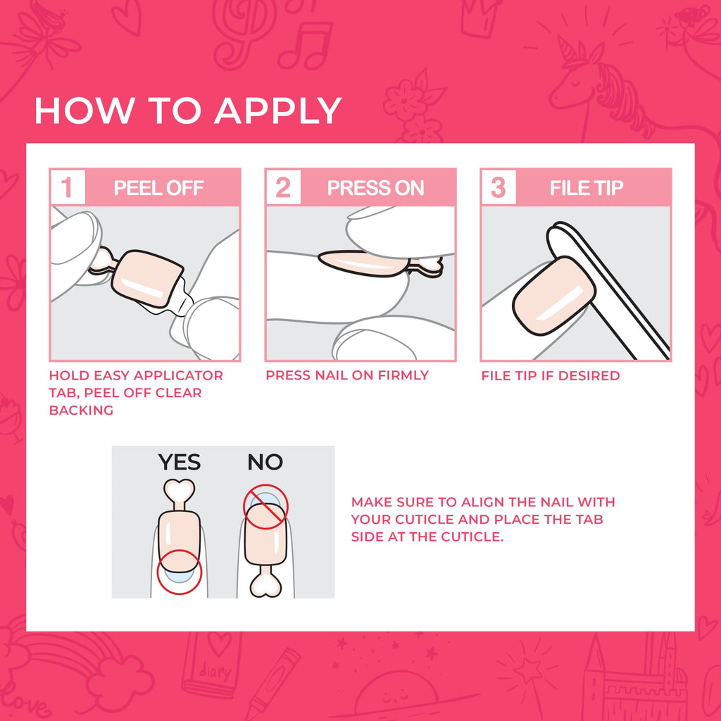 KISS imPRESS Kids  Press on Nails, Berry Cute, Pink, Kids Squoval, 20 Count