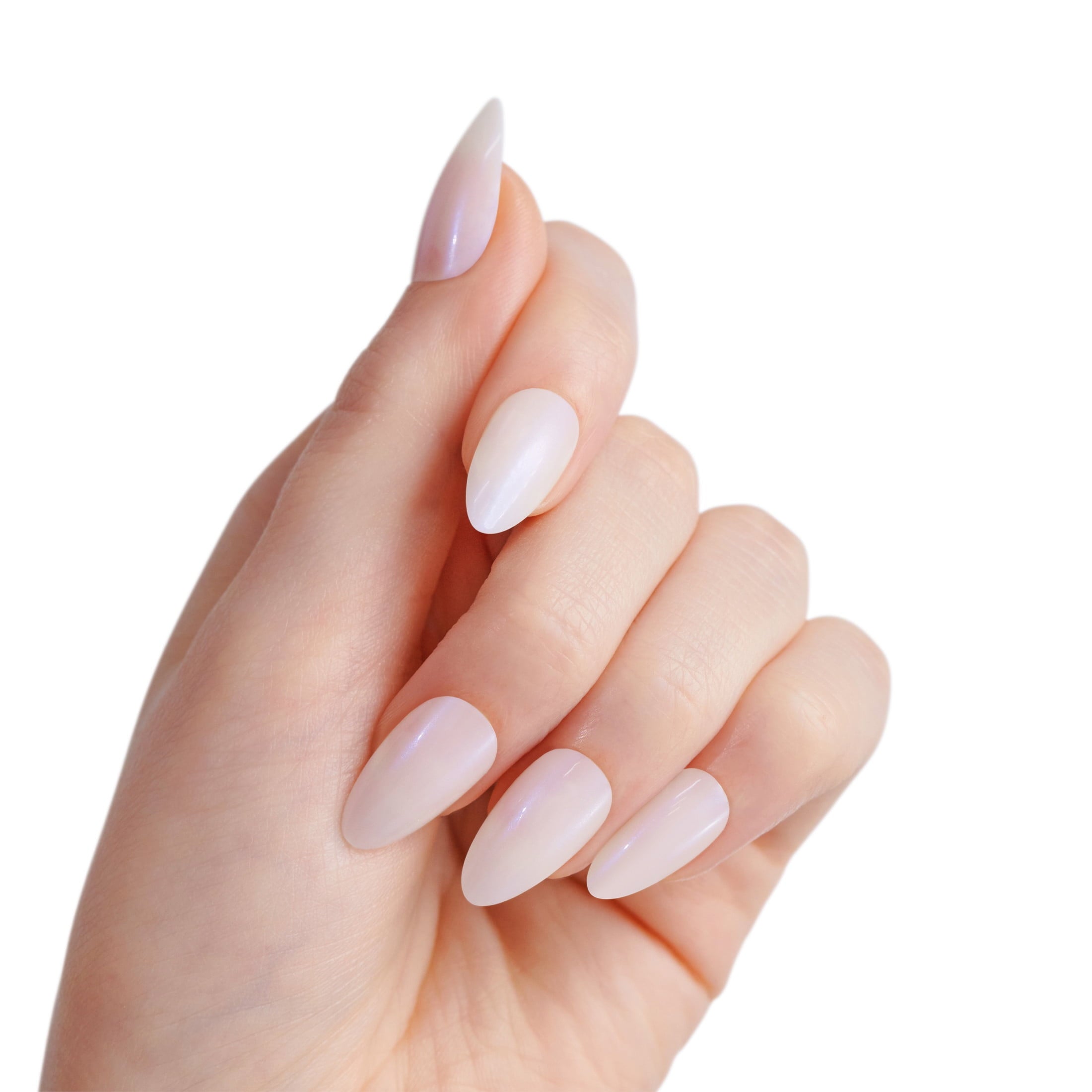 KISS Gel Fantasy Press On Nails, 'Sweater Weather', Light Pink, Medium Oval, 28 Count