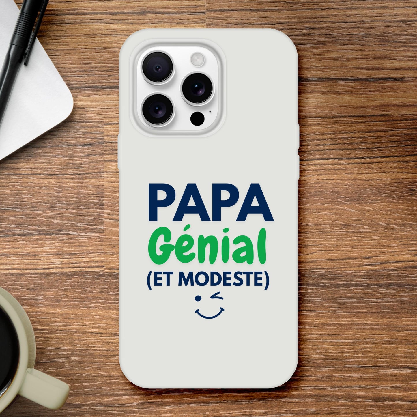Coque IPhone personnalisée - Papa génial - cadeau fête des pères